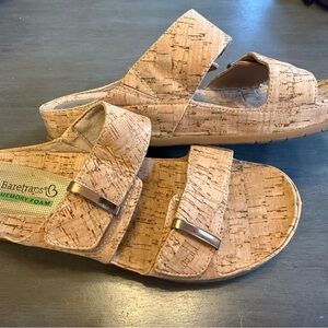 BareTraps Wisteria Womens 6.5M Cork Slide/Sandal With Two Adjustable Straps